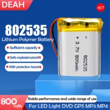 800mAh 3,7 V 802535 Lithium-Polymer Li-Po Akku Für bluetooth lautsprecher MP5 GPS DVD PDA PDA LED Licht Li-ionen-zelle