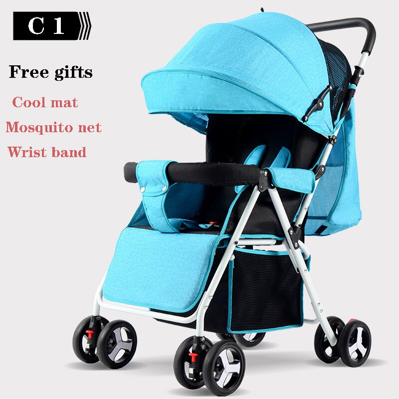 Draagbare Kinderwagen Vouwen Kinderwagen Ultra Lichtgewicht En Handig Kan Sit Lie Baby Eenvoudige Kind Mini Vier Wiel Kar: C1