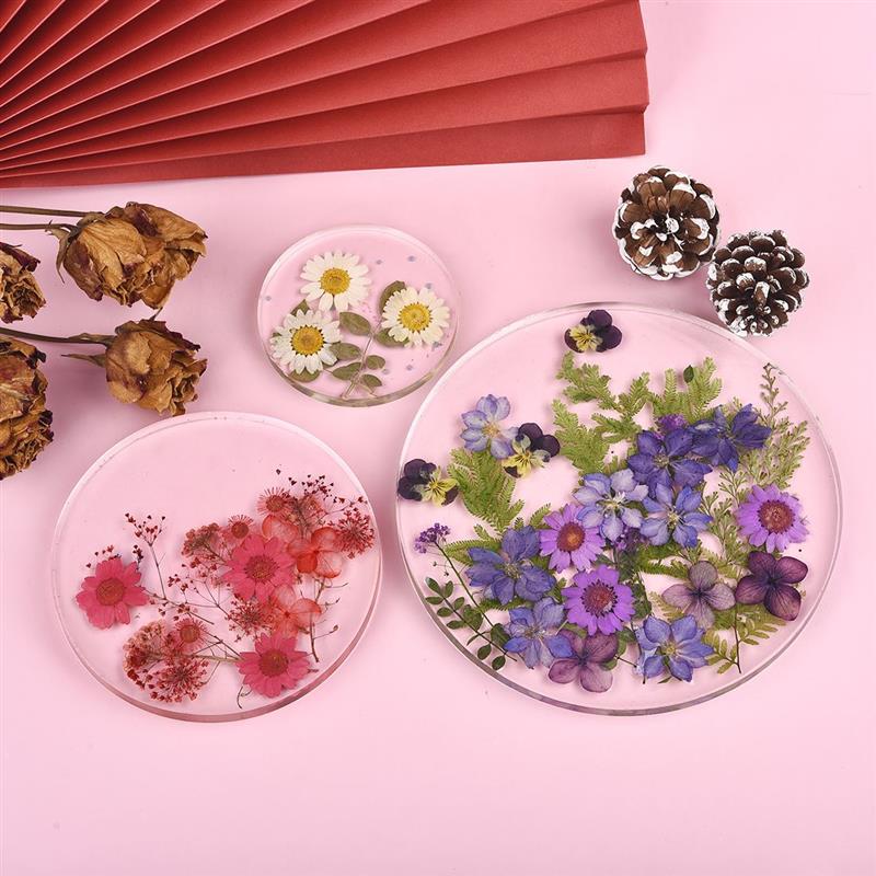 Forma de Retângulo Molde de Silicone DIY Molde de Resina Quadrado Redondo Coaster Epóxi UV DIY Ofício da Resina Decoração de Casa