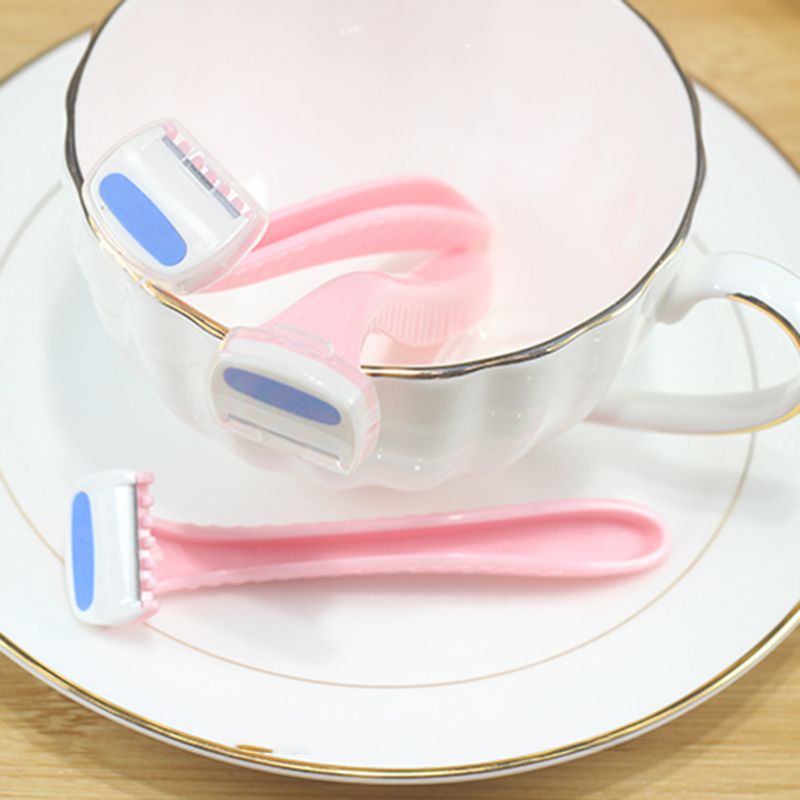3 stuks/set draagbare handmatige epilator voor lichaamsontharing, antisliphars, lange handgreep, oksel, bikinilijn, scheerapparaat, scheerapparaat, trimmer