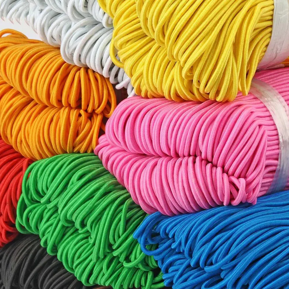 1,5 mm kleurrijke hoog-elastische ronde elastische band ronde elastische touw rubberen band elastische spandex band trim DIY naaien accessoires