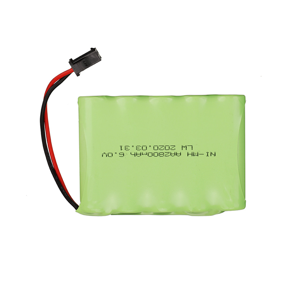 Batería NI-MH de 6 V y 2800mAh para juguetes a control remoto, dispositivo eléctrico de seguridad, AA, grupo de baterías SM/EL-2P/JST/PlUG