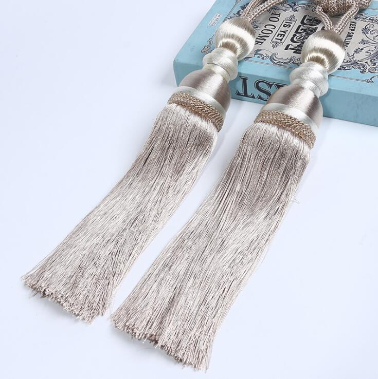 Rideau boule suspendu avec pompon, brosse à cravate, accessoires pour la maison: NO 14