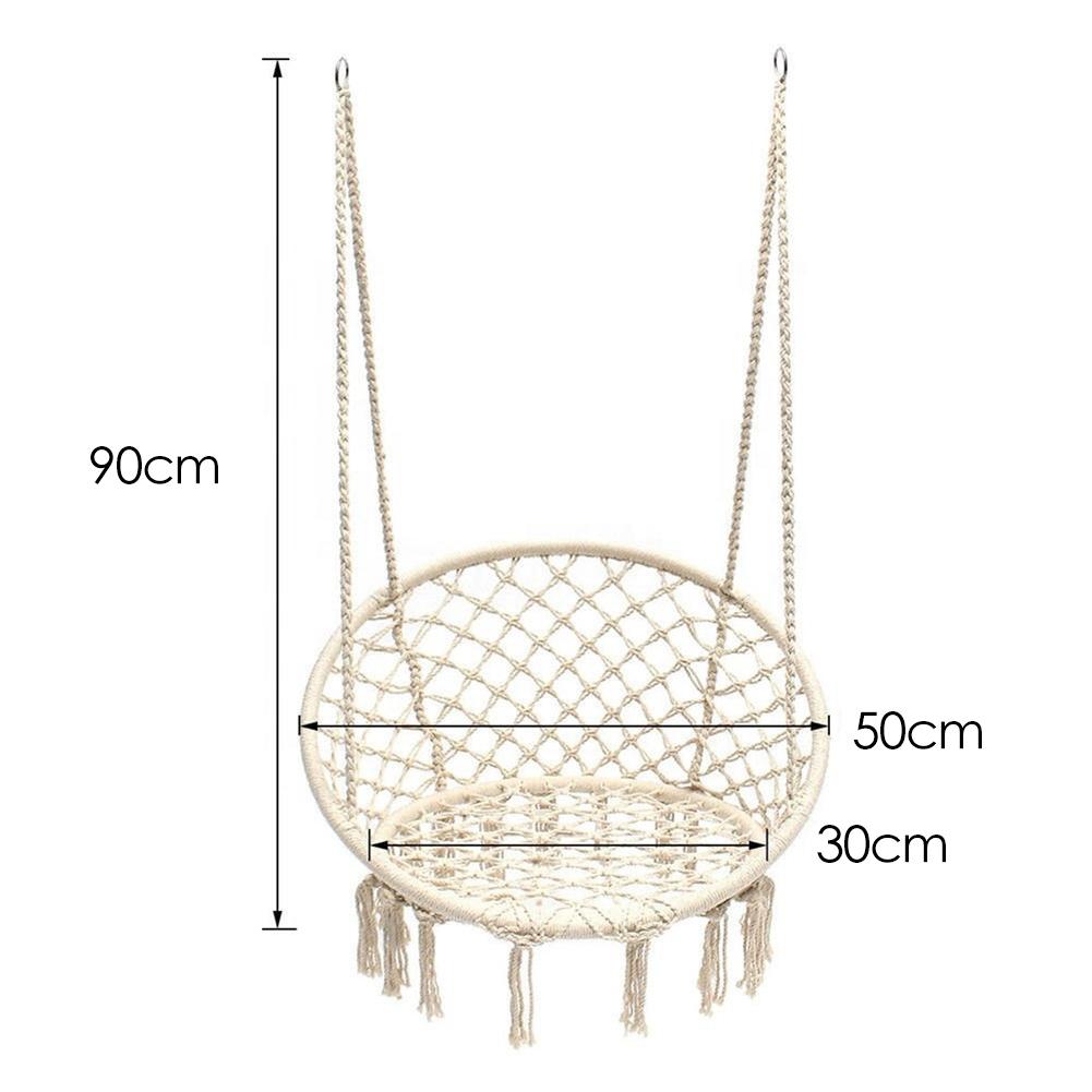 Hamac extérieur Style nordique rond intérieur suspendu chaise dortoir jardin balcon unique sécurité hamac maison jardin extérieur décor