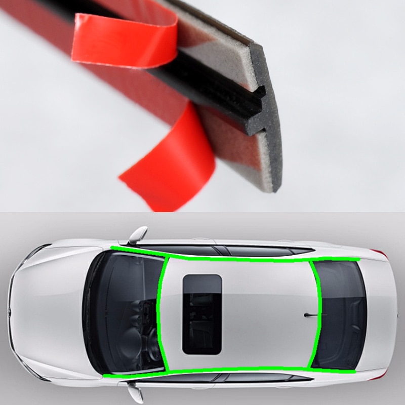 Gummi bil tätning auto tak vindrute tätning gummi skydd tätningslist ljudisolering fönster tätningar bil styling för bil