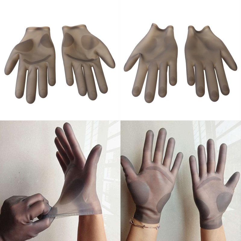 Gants en Silicone réutilisables, 1 paire, pour résine époxy, moulage, fabrication de bijoux, mitaines, outils de bricolage