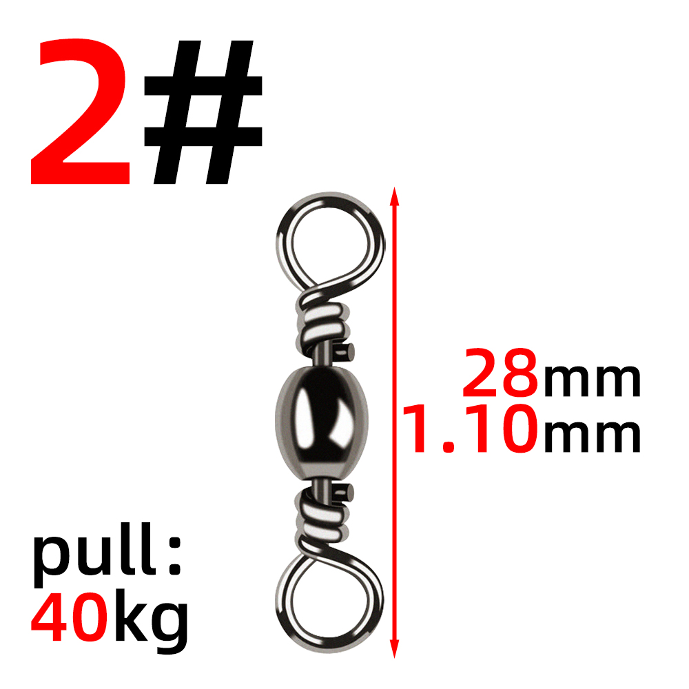 50Pcs Bottle Swivel High Speed Figure Eight Ring 8 Figure Ring Connector Fishing Gear Accessories: light green