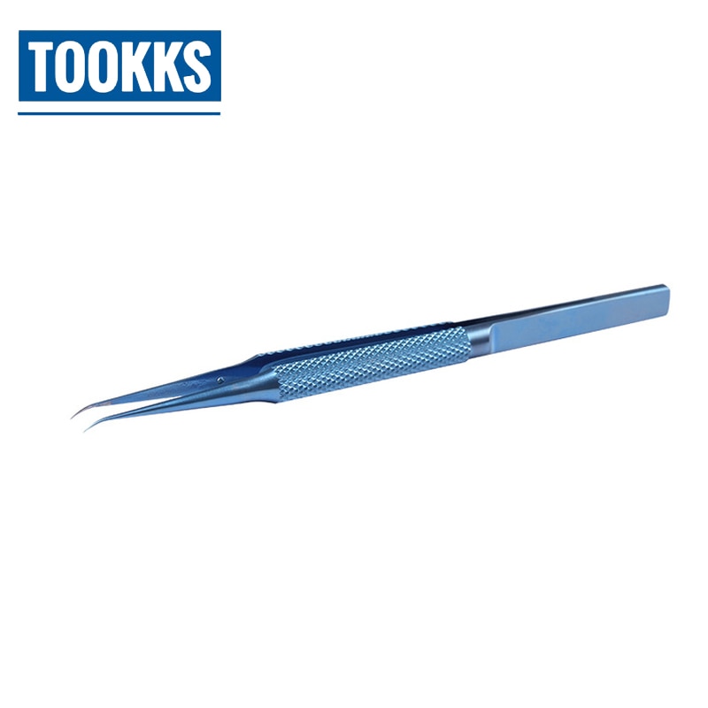 Pinzas profesionales de aleación de titanio, 0,15mm, borde preciso, recolector de huellas dactilares, pinzas de curva recta para reparación de iPhone