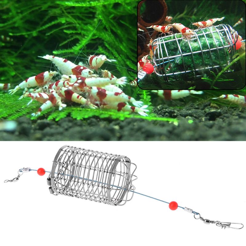 Aquarium Garnalen Kleine Aas Feeder Kooi Droog Spinazie Voeden Mand Voor Vis Drijvende Voedsel Voeden Lokken Kooi Garnalen Catch Holder