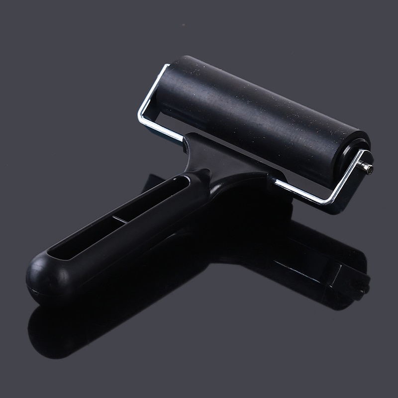 Noir Brayer encre peinture gravure rouleau Art estampage outil raffiné dur caoutchouc rouleau peinture outils