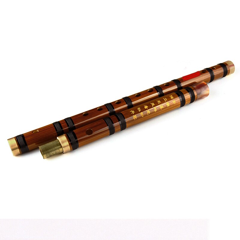 Flauta de bambú con clave C D E F G, instrumentos musicales de línea negra, instrumento tradicional de viento de madera chino hecho a mano, fácil de aprender