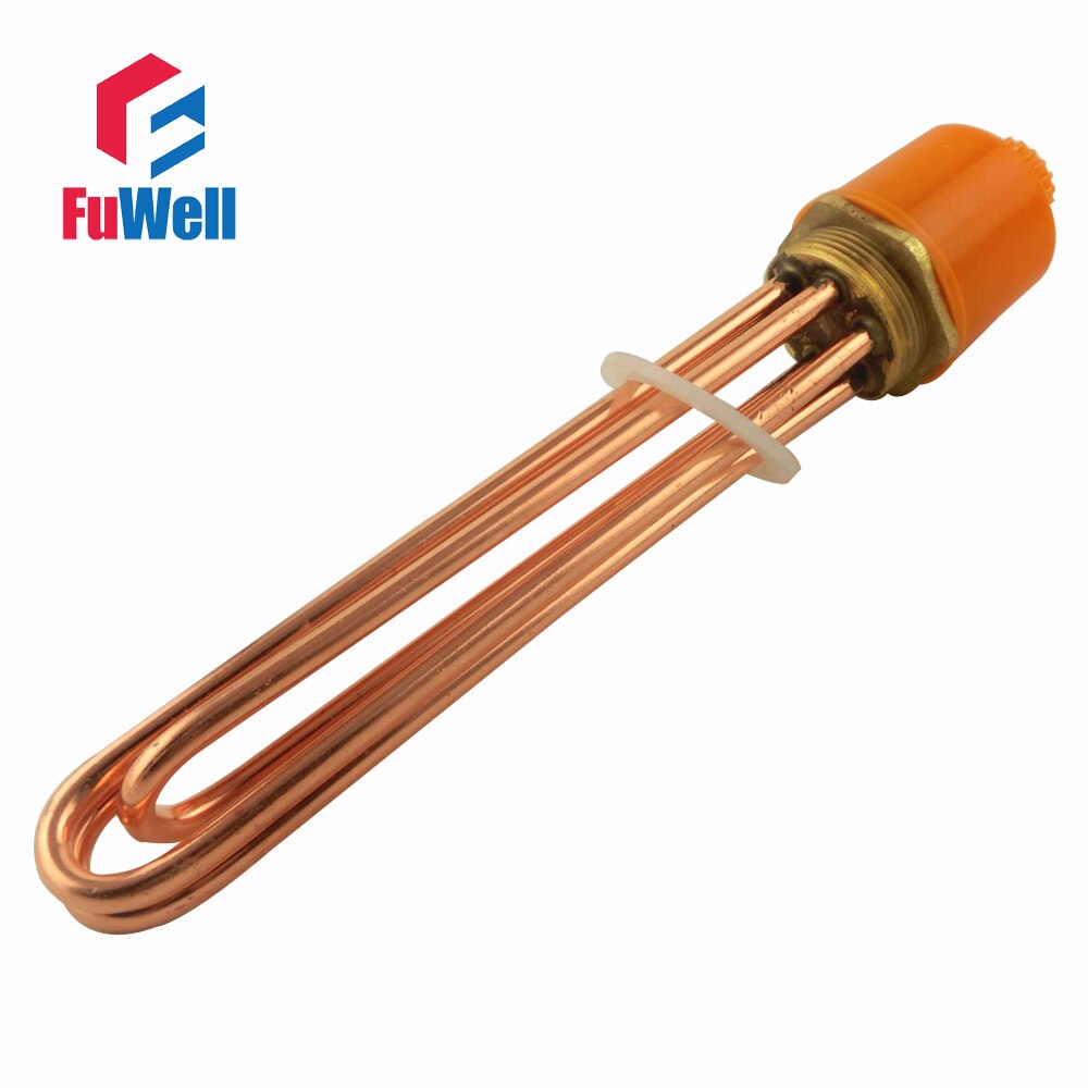 Red Copper 380V 6KW Heating Element U Shaped DN40 Electric Heating Tube Heater for Water Tank