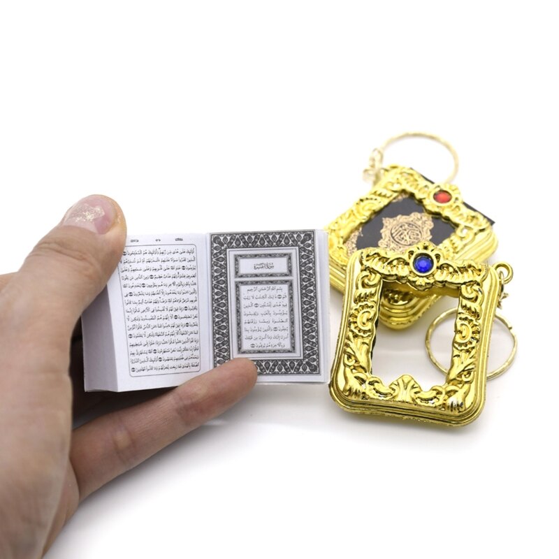 Miniatuur Arabische Koran Boek Islamitische Sleutelhanger Hanger Moslim De Koran Sleutelhanger