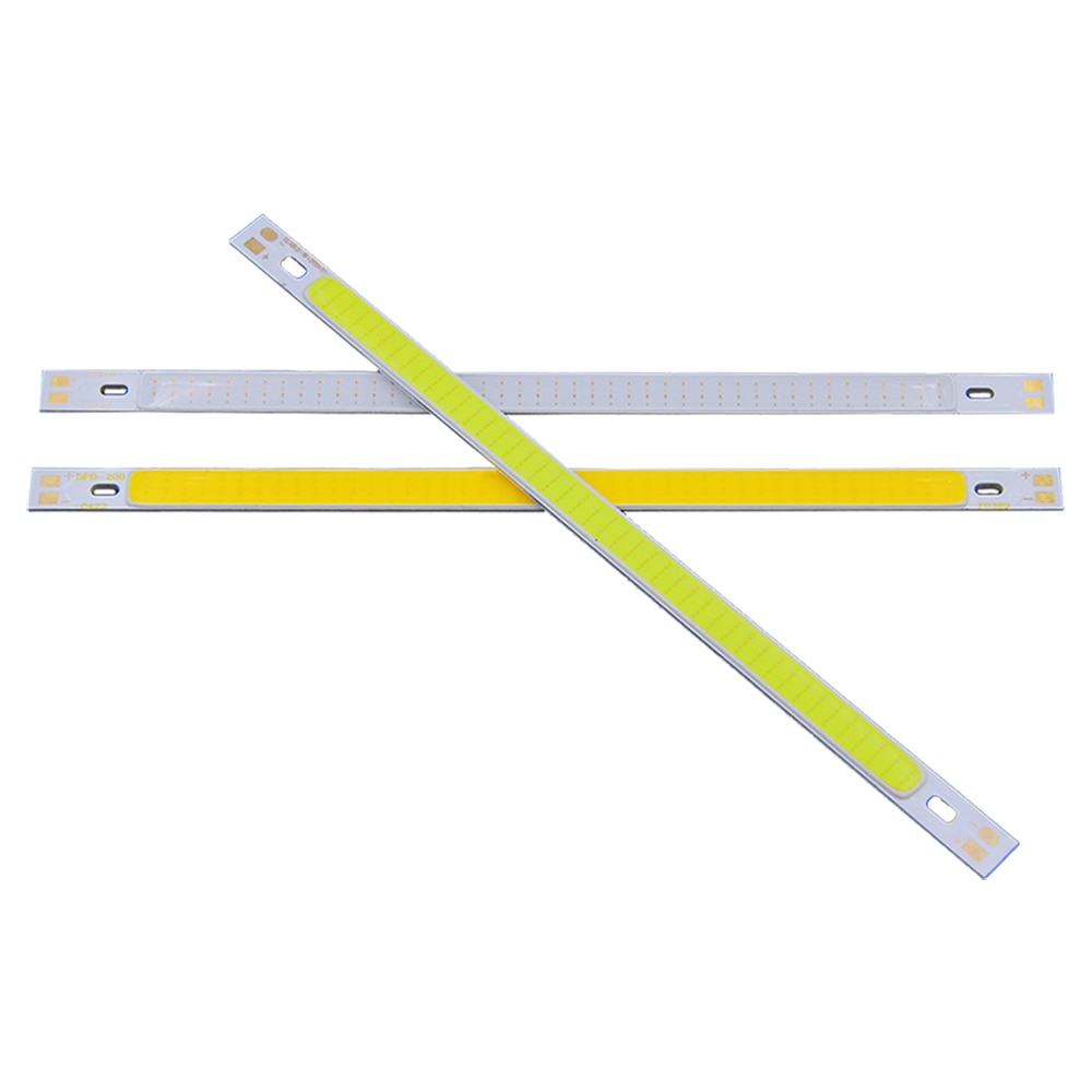 Cooleeon 200 x 10mm dc12v led cob lysstrimmel 20cm x 10w lamper blå grøn rød varm kølig hvid farve led bar lys 200mm x 12v cob pære