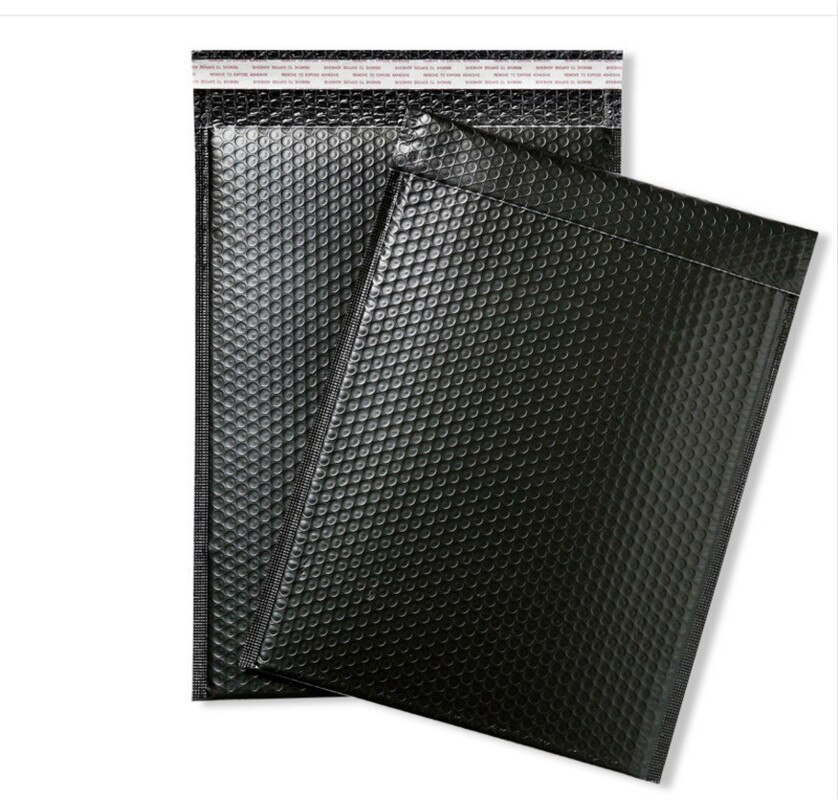 Sobres acolchados de burbujas de polietileno negro, bolsa de embalaje para almacenamiento, envoltorio de , 9x11,4 pulgadas/230x290mm, 10 unidades