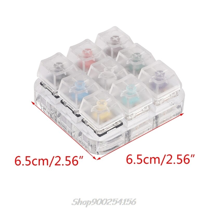 4 Key Caps Testing Tool Cherry MX Switches Keyboard Tester Kit Clear Keycaps Sampler PCB Mechanical Keyboard: 44