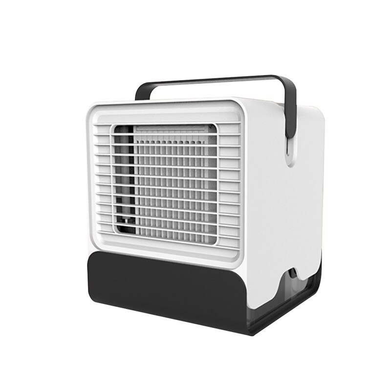 Draagbare airconditioner, draagbare mini-luchtkoeler, airconditioning met led-licht, luchtbevochtiger, zuivert de lucht, koelventilator voor thuiskantoor