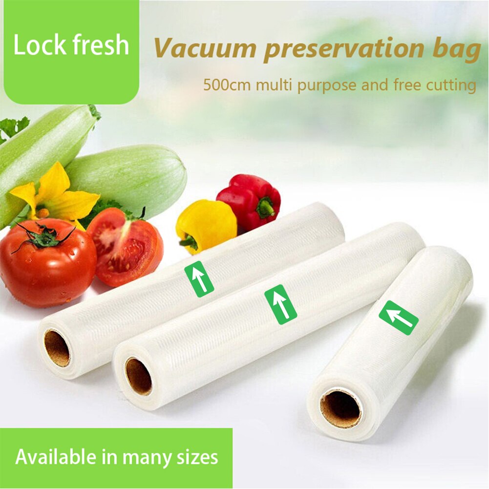 1/2pcs Rolls Embossed Saver Storage Vacuum Sealer Bags 12cm 15cm 20cm 25cm 28cm For Kitchen Packaging Food Vacuum Bags Storage