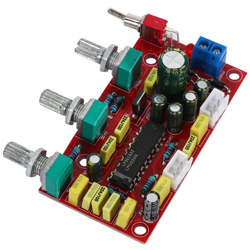 LM1036 OP-wzmacniacz przedwzmacniacz HIFI tablica dźwiękowa z regulacją głośności tonów wysokich regulacja EQ przedwzmacniacz robić wzmacniacza domowego