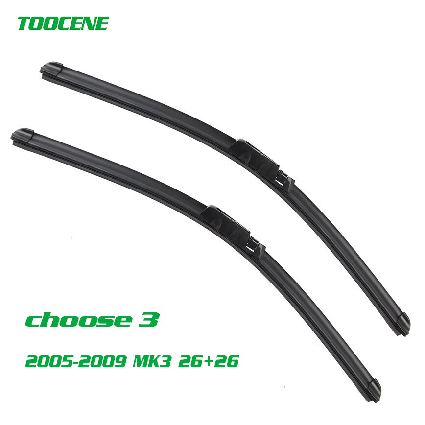 Front And rear wiper blades for Seat Altea XL 2006 windcreen windshield wiper Car Accessories 26+26+11v
