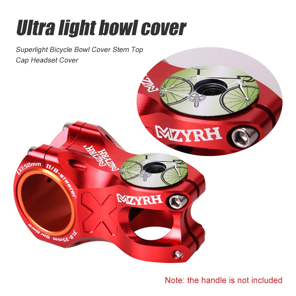 Bicycle Headset Top Cap Threadless Stem Cover Road MTB Bike Stem Accessories Headset Top Cap Cover for 28.6mm Fork Tube