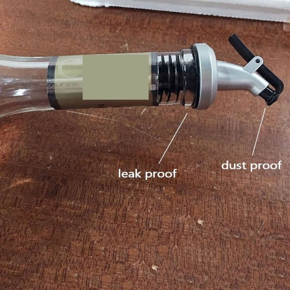 Olie Fles Stop Spuit Liquor Dispenser Wijn Pourers Flip Top Beer Bottle Cap Stopper Lekvrije Schenker Keuken Kleur Willekeurige