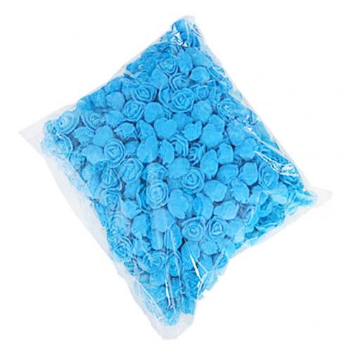 Foam Roses 500pcs Artificial Foam Flower Heads DIY 20cm Teddy Bear Mold PE Rose Bear Accessories Decor Valentine's: Lake Blue