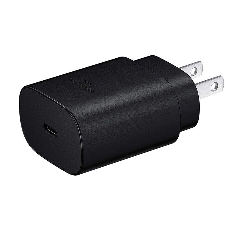 45W For Samsung S20 Super Fast Charger Adaptive Quick Charge Pd Type C To Type C Cable For Galaxy S10 Note 10 9 8 A51 A70 A50: US Black