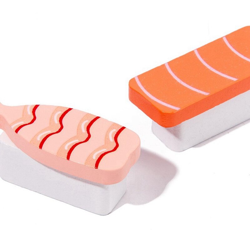 Kids Kitchen Miniature Food Simulation Sushi 3D DIY with Wooden Pretend Play Makeup Playset Girls Simulation