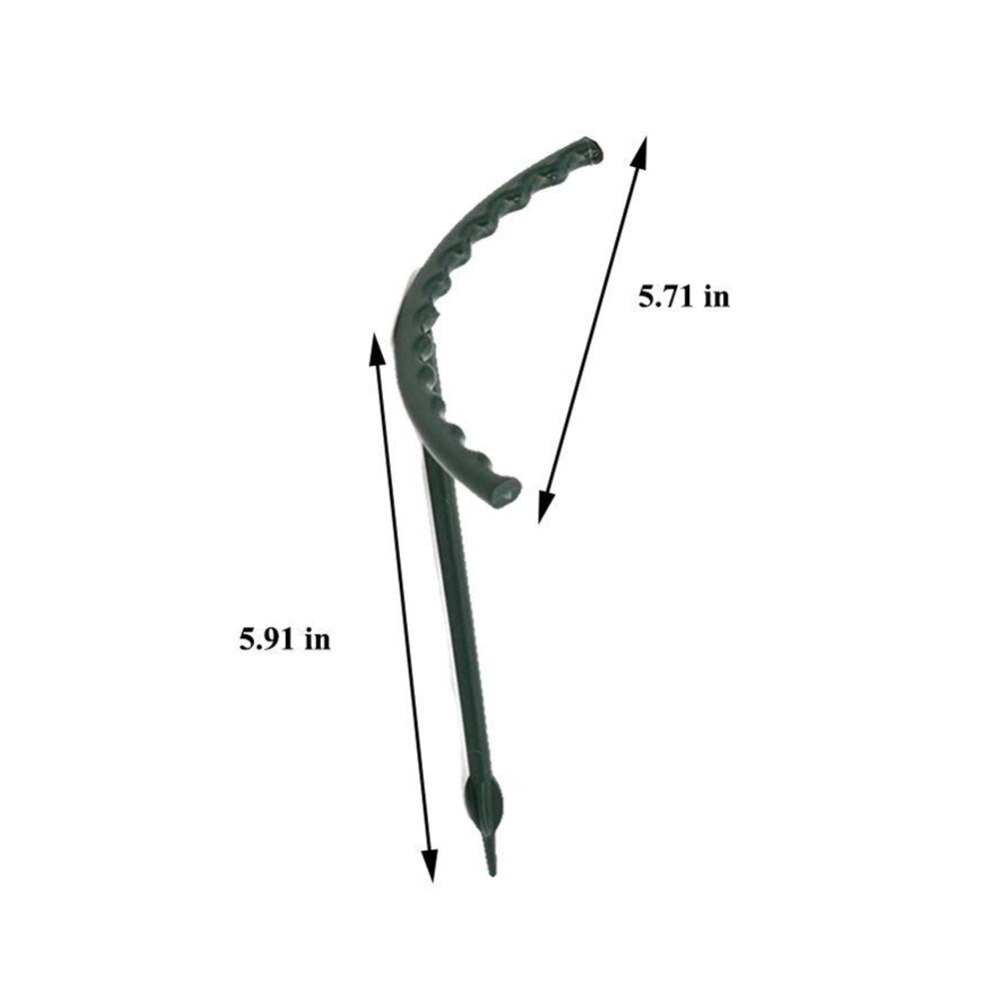 6 stuks/set diy plantenondersteuningsframe kunstmatige mini klimrek bloemenstandaard tuingereedschap plastic u-vorm planten bloemenondersteuning