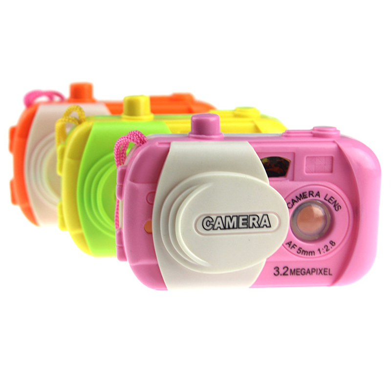 Lys projektion kamera børn pædagogisk legetøj til børn baby dyr verden tilfældig farve ingen grund til at installere batteri