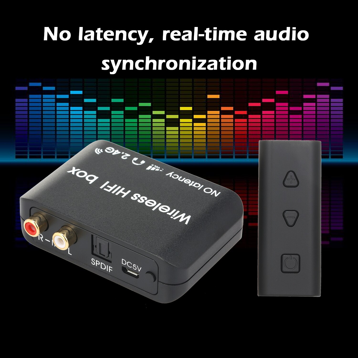 AY87 Audio Transmitter Receiver 2.4G Wireless HIFI Audio Converter No Latency Audio Transceiver Adapter