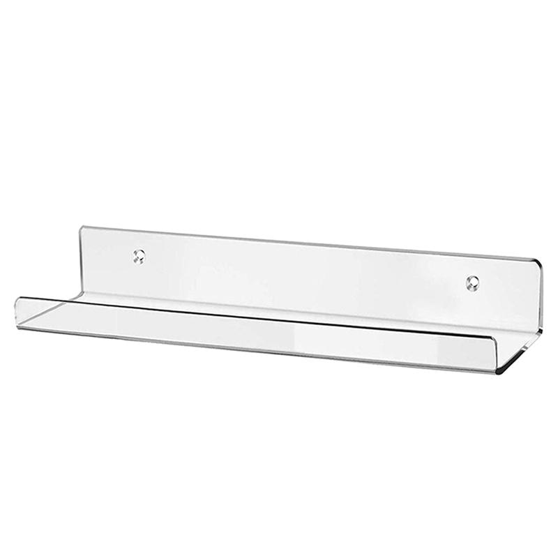 Floating Shelves Acrylic Modern Display Storage Rack Transparent Wall Decor Shelf For Home Office