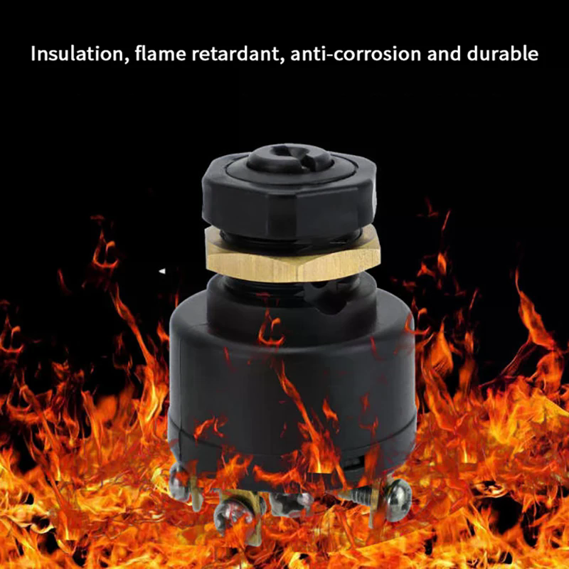 12-V-3-Wege-Zündstarterschalter mit 2 Schlüsseln für Mariner und Mercury-Außenbordmotoren mit einem elektrischen Choke zum Choke