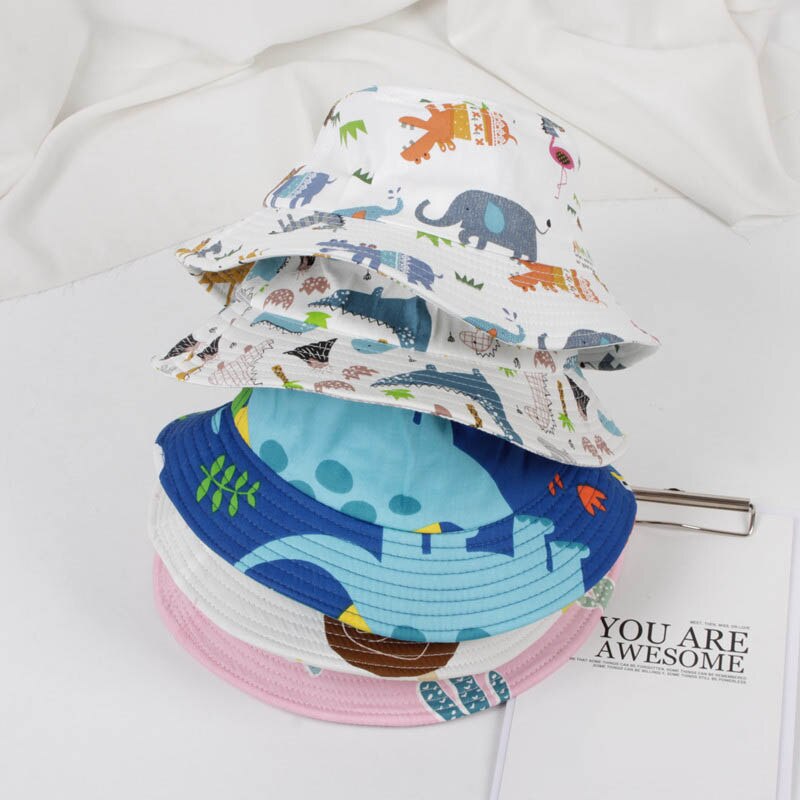 Chapeau de printemps et d&#39;été en coton doux pour bébé, chapeau de Panama, mignon, Animal, éléphant, bébé garçon, fille, seau, chapeau de soleil pour enfants