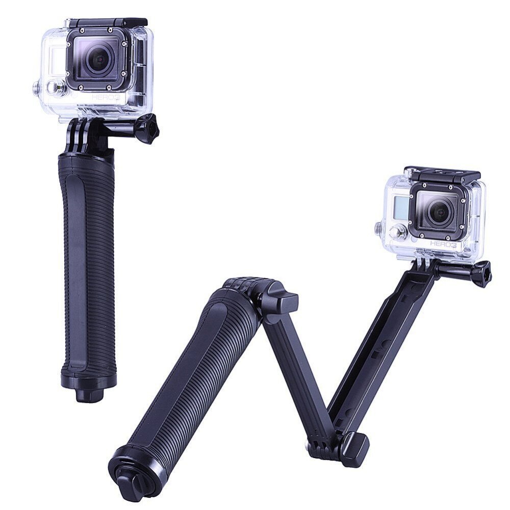 3 Way Grip Waterproof Monopod Selfie Stick Tripod Stand for GoPro Hero 8 7 6 5 Session for Yi 4K Sjcam Eken for Go Pro Accessory: Default Title