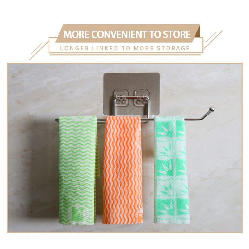 Soporte de papel higiénico para el baño, soporte de almacenamiento de 1/2 piezas, gancho de pared para cocina, organizador del hogar, accesorios de baño