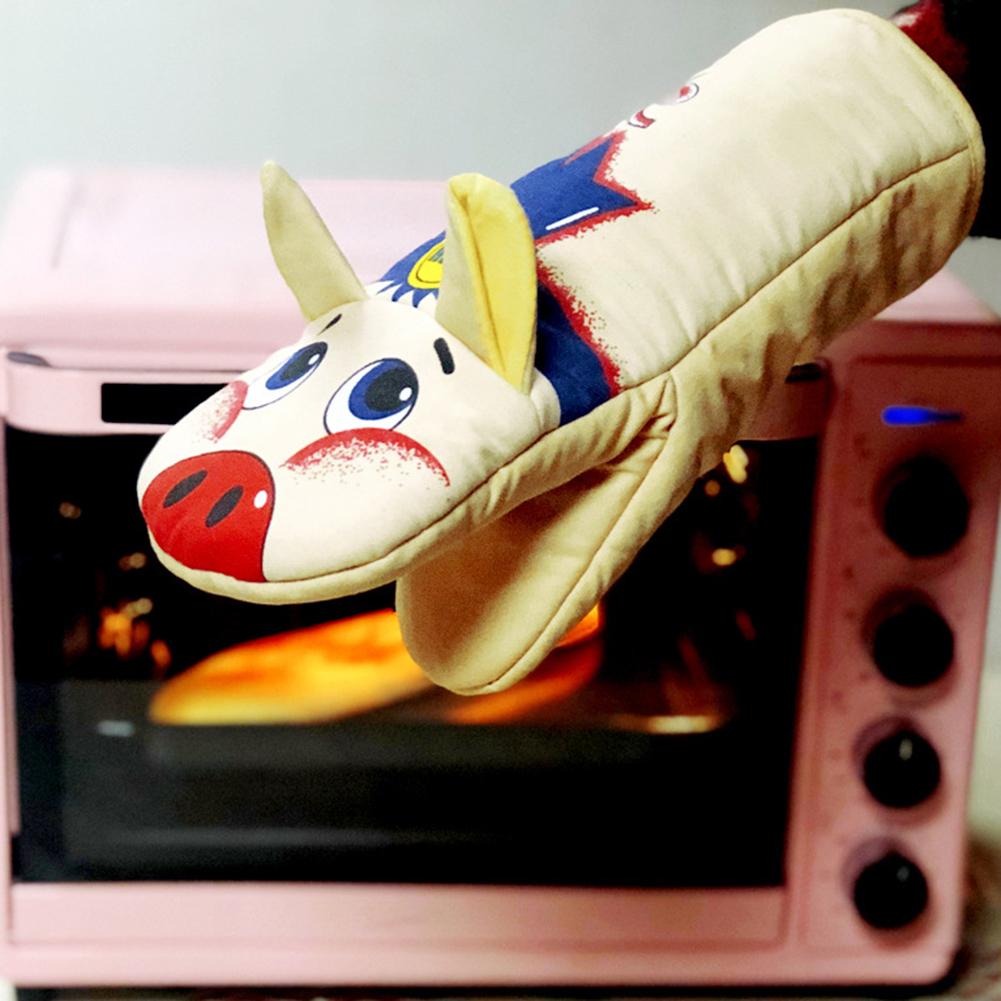 1Pc Nettes Schwein Nicht-Unterhose Anti-verbrühungen Küche Mikrowelle Handschuh Backofen Handschuh Position schweißen backofen küche handschuhe gant küche