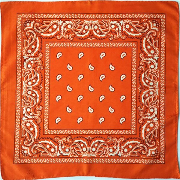 Sjaal Hip Hop Rode Bandana Man Vrouwen Mode Hoofdbanden Haarband Pols Wraps Haar Sjaals Haaraccessoires: Orange bandana