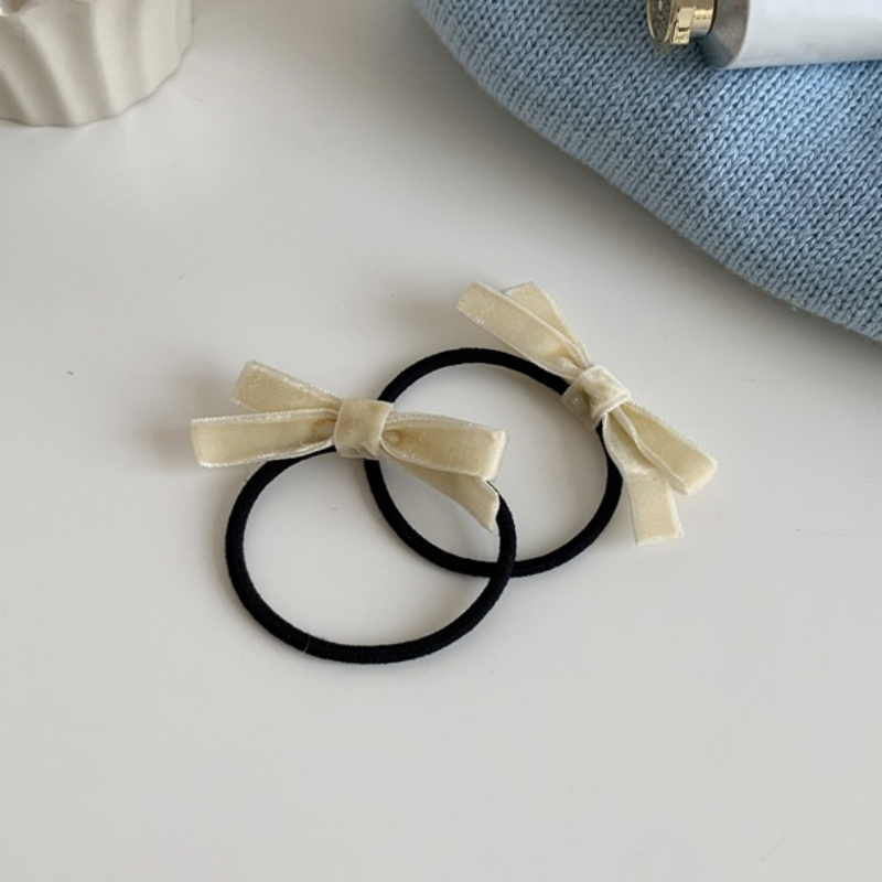 Paquete de 2 pinzas para el pelo con lazo de terciopelo negro para niña, diademas para niña, pasadores, bandas elásticas para el cabello para mujer: Verde