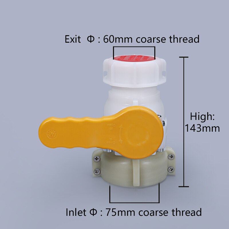 Food Grade DN50 Ball valve for IBC water tank
