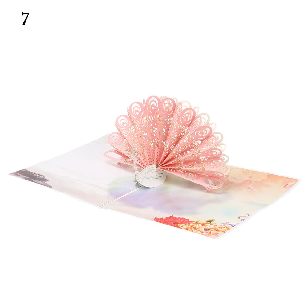 3D Pop-Up Cards Birthday Card for Girl Kids Wife Husband Birthday Cake Greeting Card Postcards Card with Envelope Stickers: 7