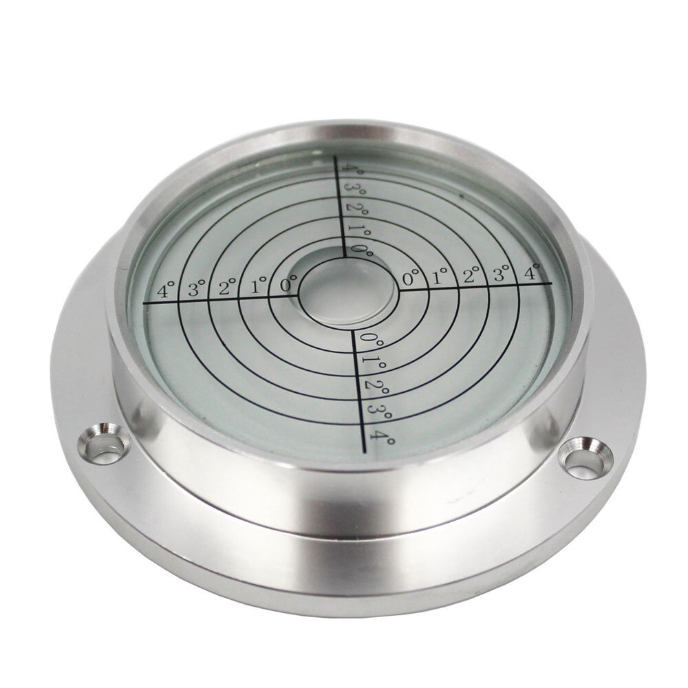 QASE 90*71*20mm Metal Round Spirit Level Bubble Level Measuring Instrument for excavator crane