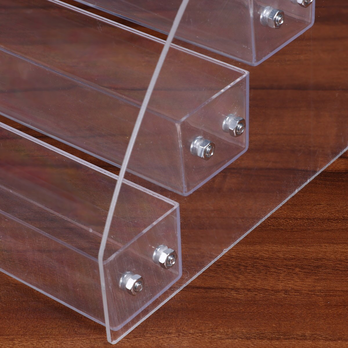 Flerlags opbevaringsboks gennemsigtig skønhedspleje arrangør neglelak prøve display hylde akryl og ps plast display rack