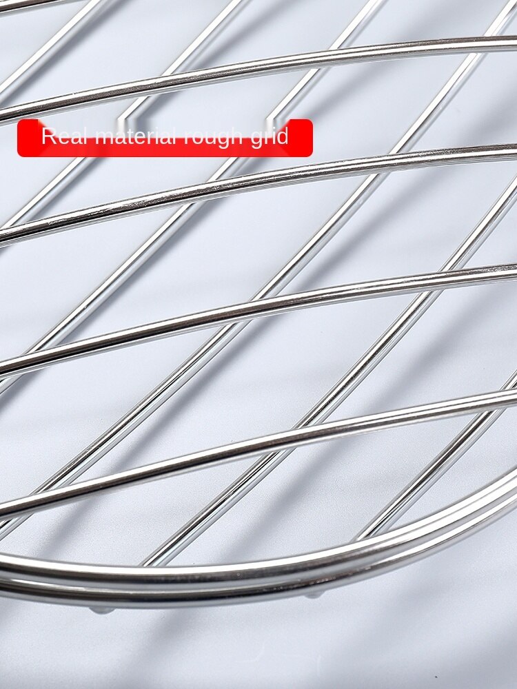 Grilled Fish Clip Stainless Steel Grilled Fish Rack Grilled Fish Mesh Clip Barbecue Wire Plywood round Barbecue Tools Commercial