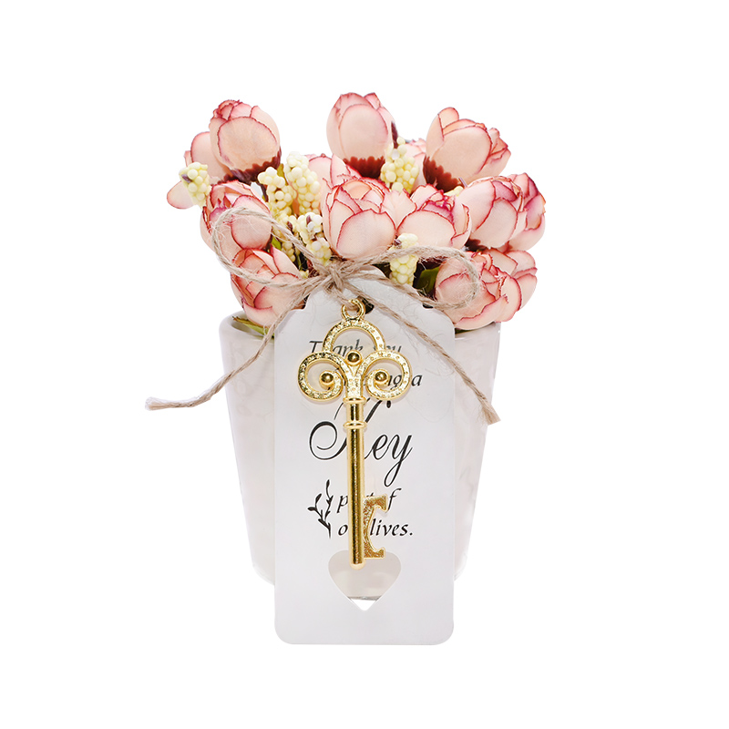 Abrebotellas con forma de llave Retro, abridor de botellas de vino y cerveza portátil de Metal artesanal, llavero, herramienta abierta para boda, accesorios de cocina, 1 ud.