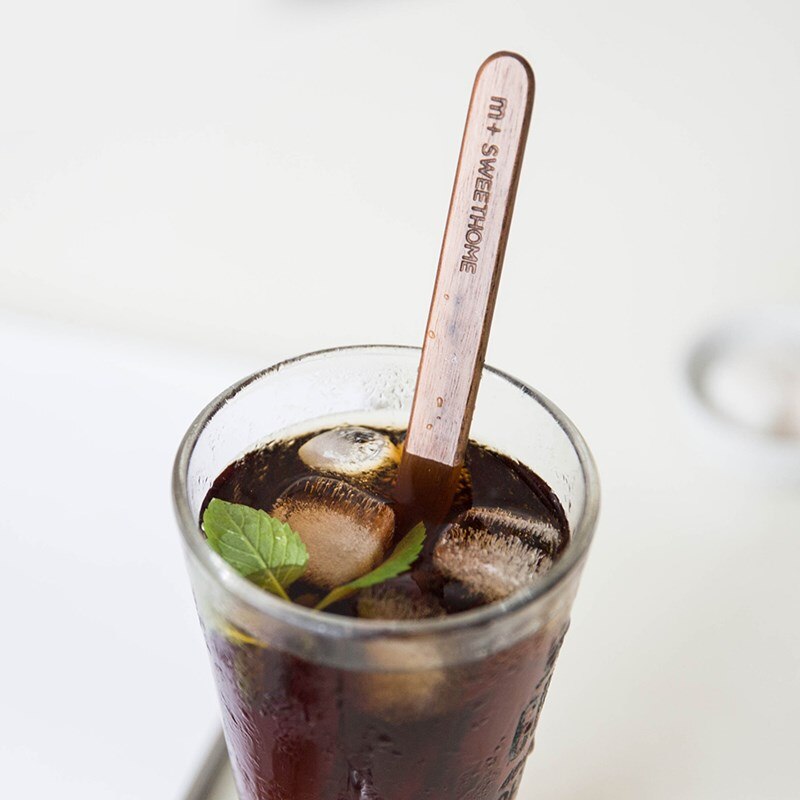 Wooden Handmade Stirring Stick Coffee Stirring Sticks Wood Stirrer Beverage Mixing Stirring Tool Rod