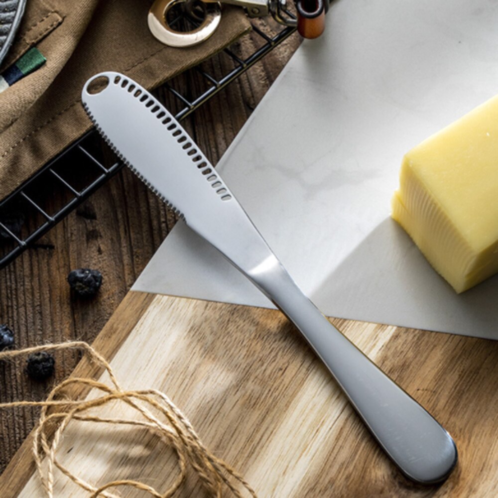 Multifunction Safe Cheese Knives Stainless Steel Butter Cutter Cheese Jam Spreader Cream Cutter Utensil Cutlery Dessert Toast