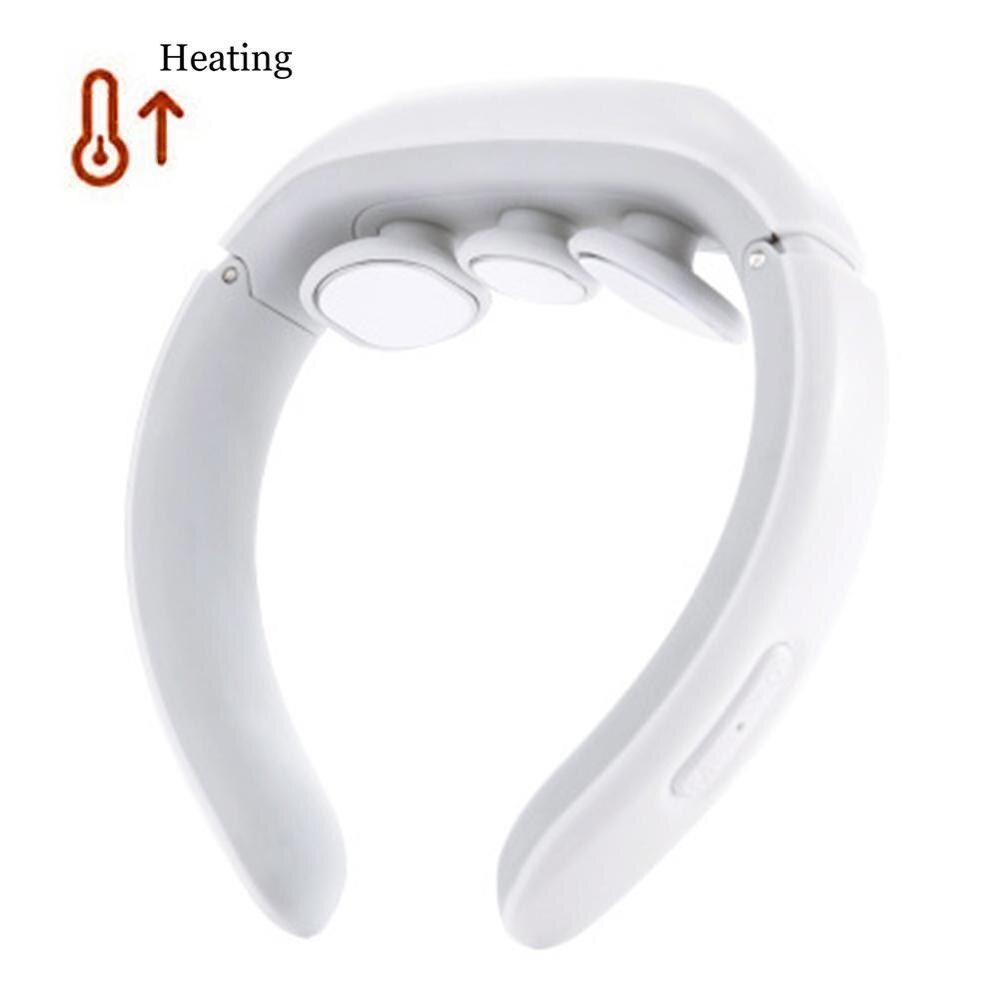 Neck Massager Heating Electric For Neck Relief Pain Cervical Promote Blood Muscle Relaxation Machine Stimulator Tool Circul Y4M2: B
