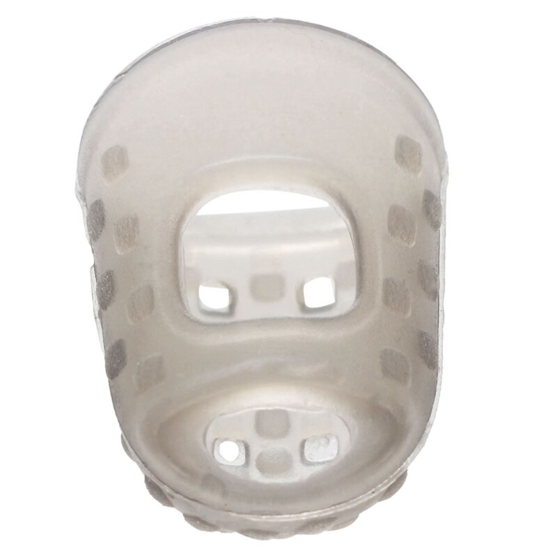 8Pcs Zachte Siliconen Gitaar Duim Vinger Picks Protector Vingertoppen (Grijs Xxs)